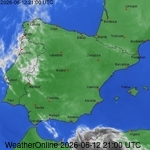 imagens de sat&eacute;lite de Portugal