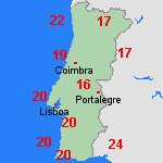 previsão Sex, 02-05 Portugal