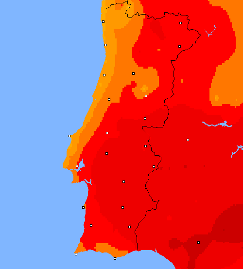temp. máx. Portugal
