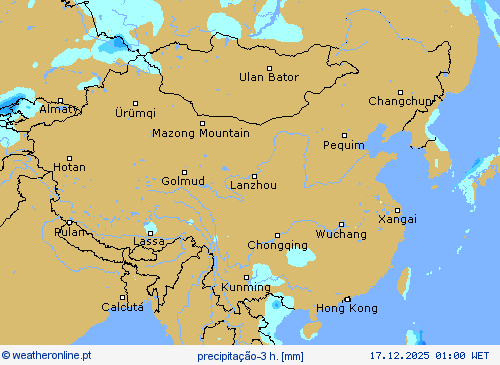 precipita&ccedil;&atilde;o-3 h. mapas de previs&atilde;o